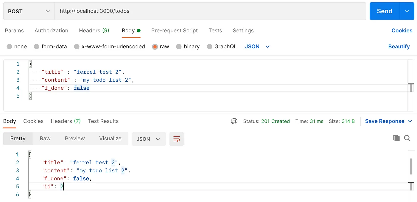Create another Todo